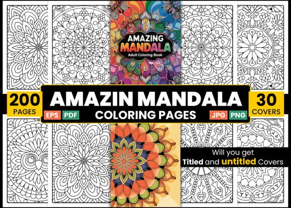 Download Amazing Mandala Adult Coloring Book - Mandala Collection