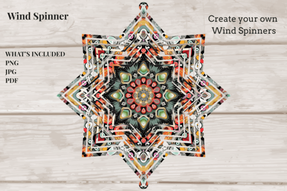 Download Mandala Mosaic Star Spinner - Mandala Collection
