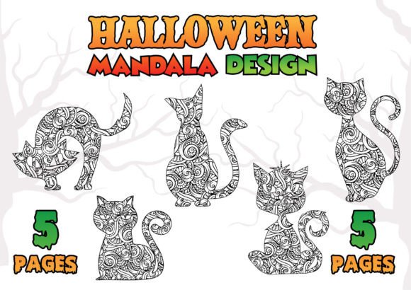 Download Halloween Mandala Design Vol 02 - Mandala Collection