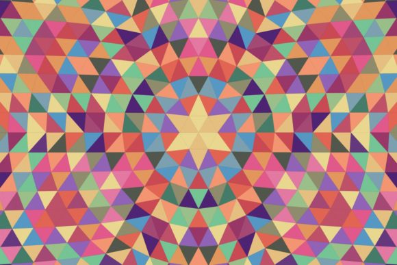 Download Triangle Mosaic Mandala Background - Mandala Collection