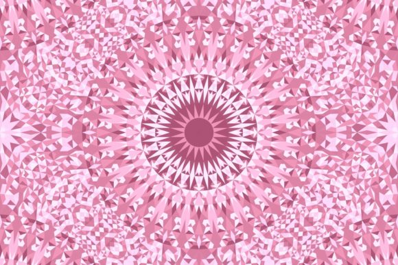 Download Pink Seamless Triangle Mandala Pattern - Mandala Collection