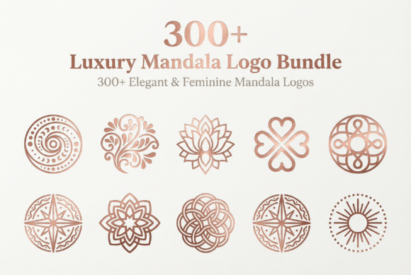 Download 300 Mandala Logo Designs – Geometric Flo - Mandala Collection